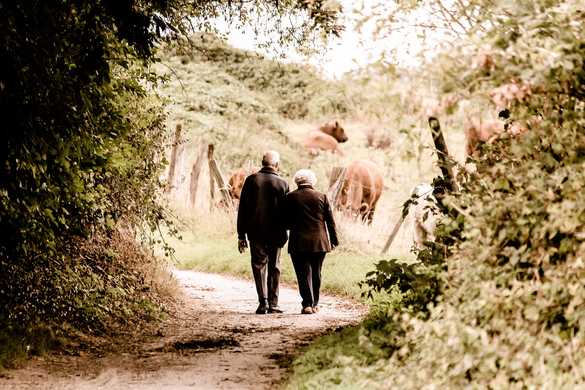 Una pareja paseando